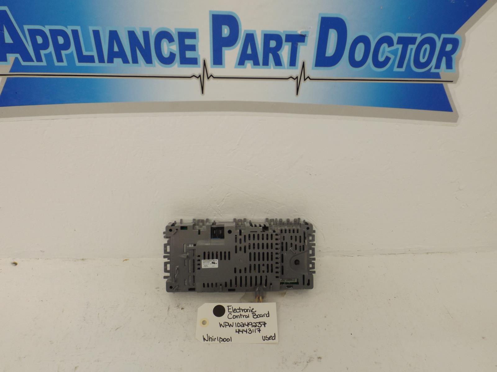 Whirlpool Washer WPW10249237 4443117 Electronic Control Board Used Whirlpool Washer WPW10249237 4443117 Electronic Control Board Used